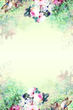 围巾花型印花花型图片