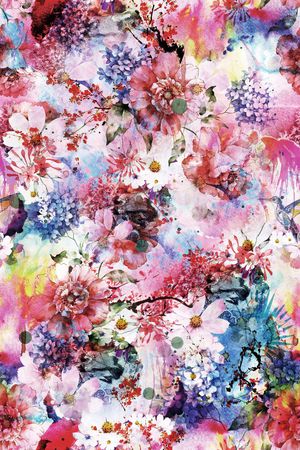 花朵印花花型图片