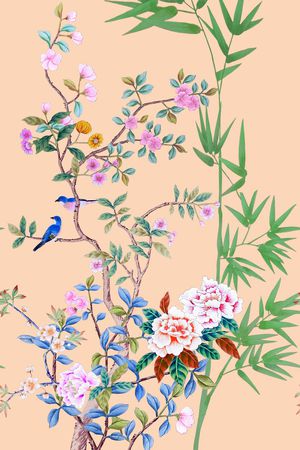 牡丹印花花型图片