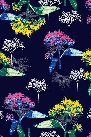 小碎花印花花型图片