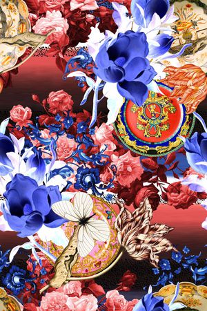 数码印花花型图片