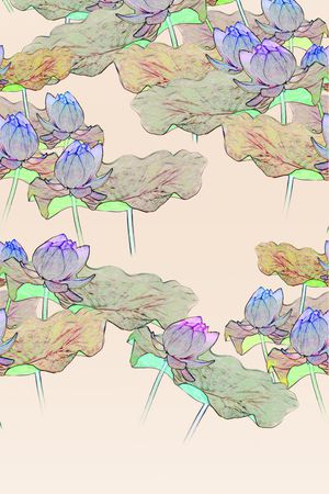中国风印花花型图片
