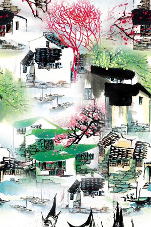 建筑印花花型图片