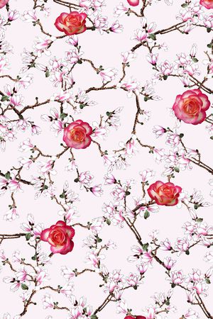花朵印花花型图片