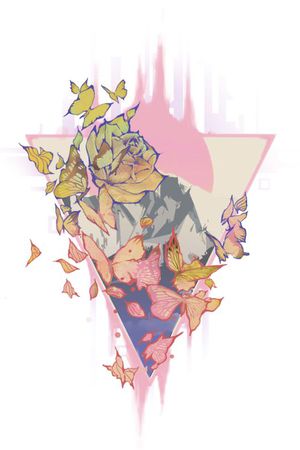 几何印花花型图片