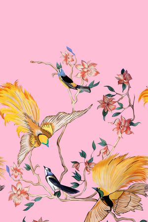 中国风印花花型图片