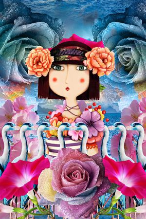 MAX-女装花卉印花花型图片