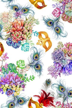 花卉印花花型图片