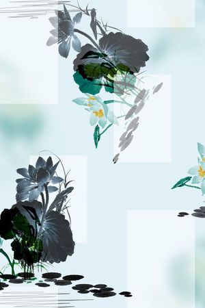 花卉印花花型图片