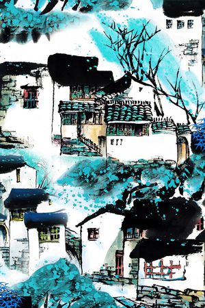 中国风印花花型图片