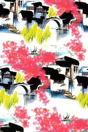 建筑印花花型图片