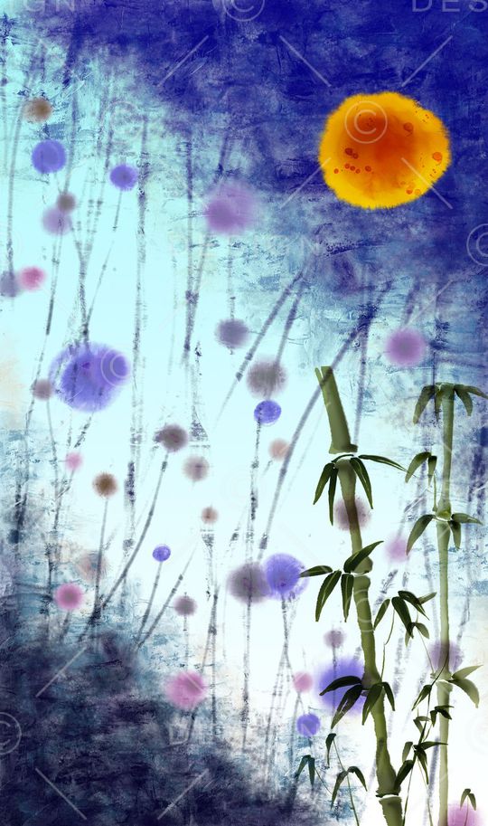 韩系印花花型图片
