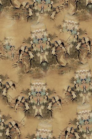 复古印花花型图片