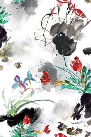 民族风印花花型图片