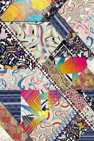 拼接印花花型图片