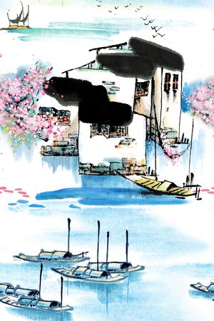 中国风印花花型图片