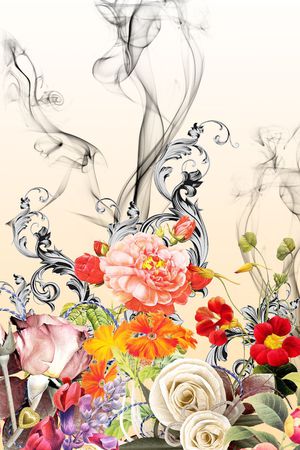 花朵印花花型图片