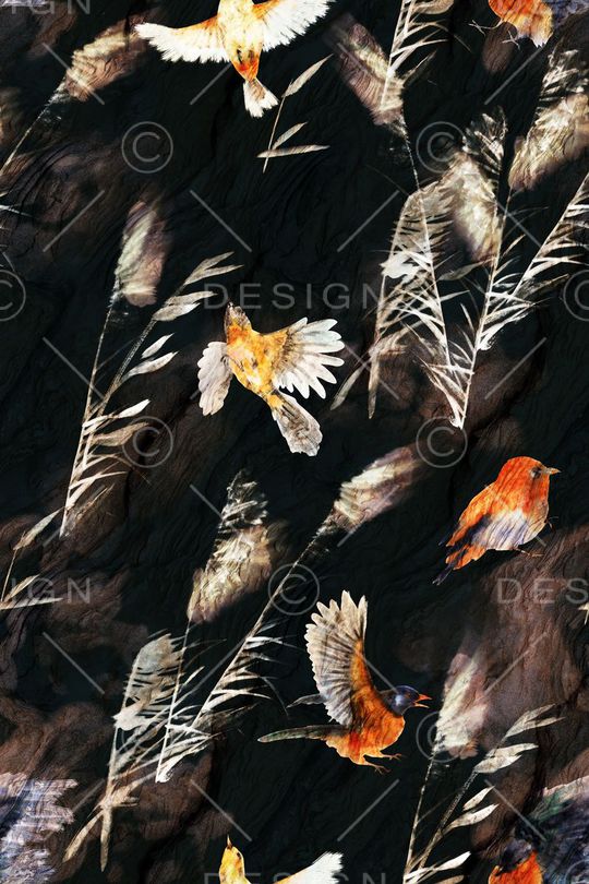 芦苇印花花型图片
