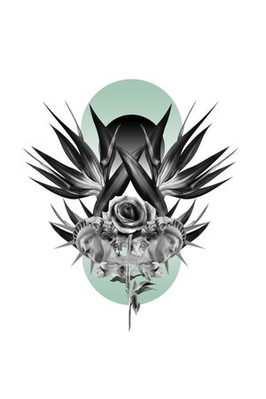 另类原创花印花花型图片