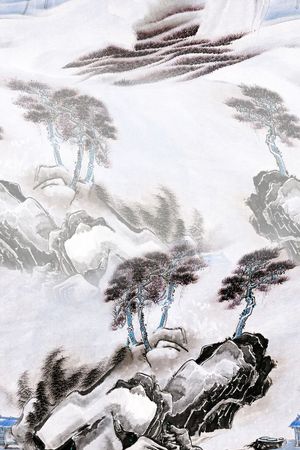 旗袍印花花型图片