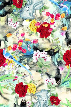 花卉印花花型图片