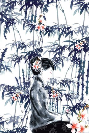 MAX-中老年真丝女装印花花型图片