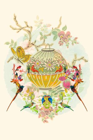 中国风印花花型图片