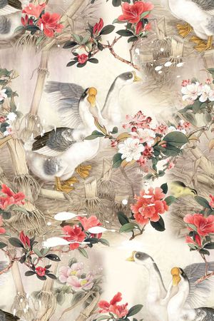 中国风印花花型图片