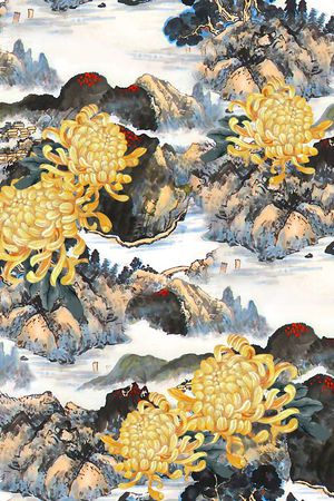 抽象几何清爽梦幻艺术平底立体手绘满版最新高清数码蕾丝民族中国风绣花珠宝肌理时尚潮

流大牌复古欧美风印花花型图片