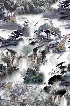 时尚创意设计中国风印花花型图片