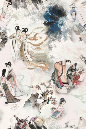 此花型为1/2跳接印花花型图片