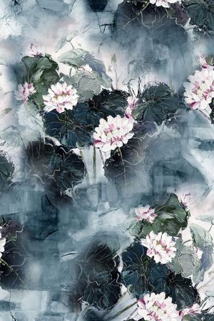 油画底纹印花花型图片