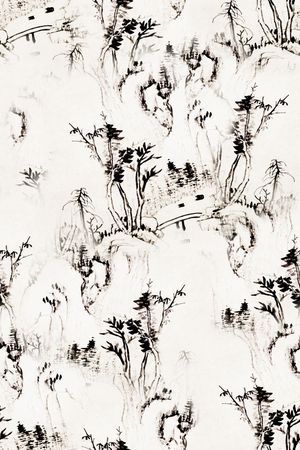 国画印花花型图片