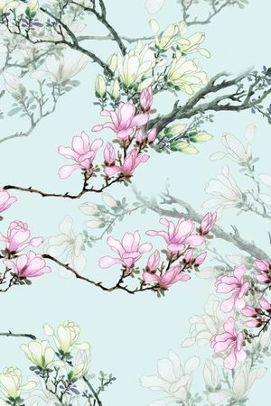 旗袍印花花型图片