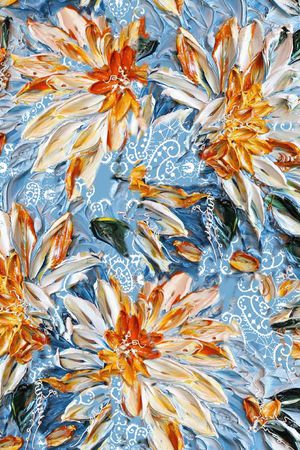 油画印花花型图片