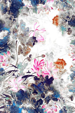 花朵印花花型图片