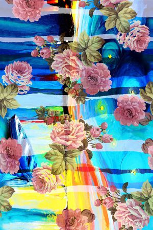 17春夏时尚花印花花型图片