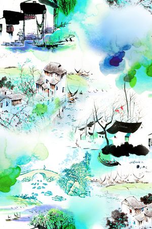 中国风印花花型图片