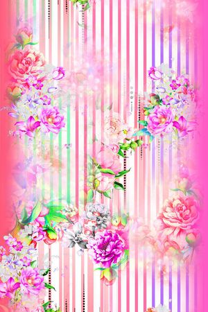花卉印花花型图片