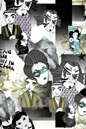 日本动漫印花花型图片