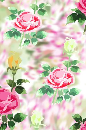 淡雅田园风印花花型图片