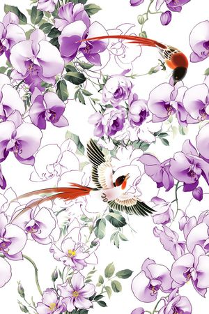 花朵印花花型图片