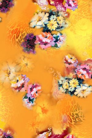 花朵印花花型图片