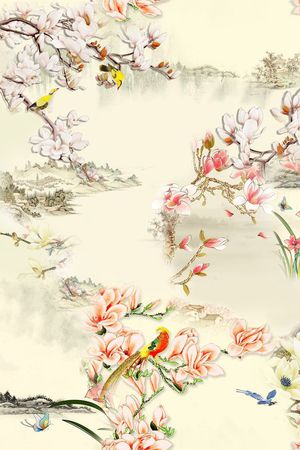 此花型为1/2跳接印花花型图片