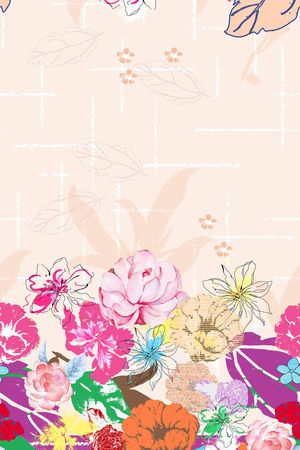 花卉印花花型图片