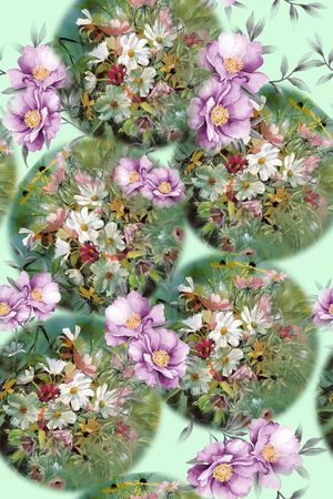 花卉印花花型图片