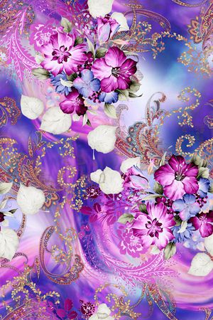 抽象印花花型图片