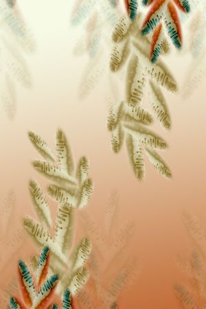 浸染渐变印花花型图片