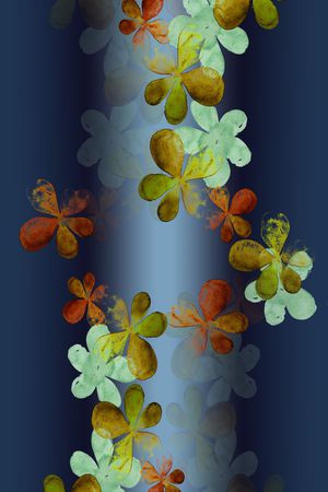 浸染渐变印花花型图片