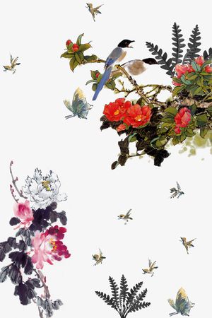 中国风印花花型图片